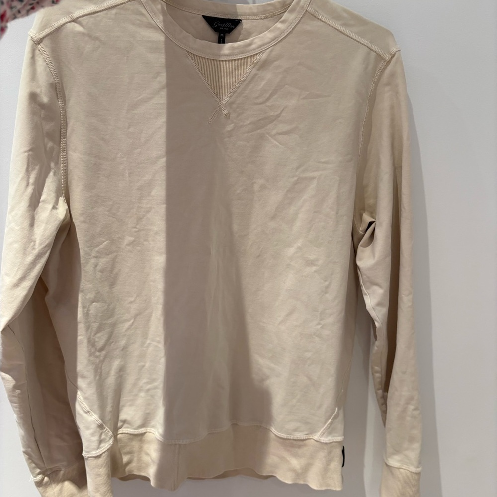 Good Man Brand Cream Long Sleeve Top